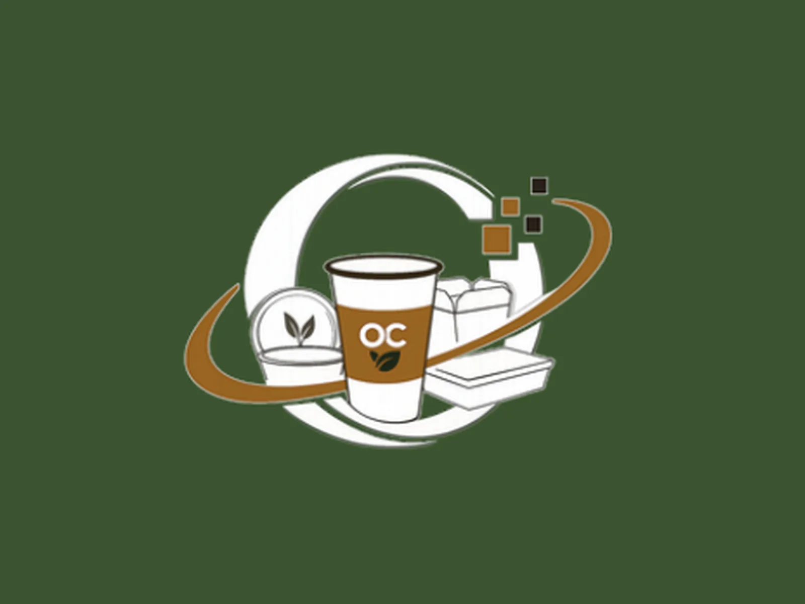 Orbital Cupps: Orbit logo mark on brand green