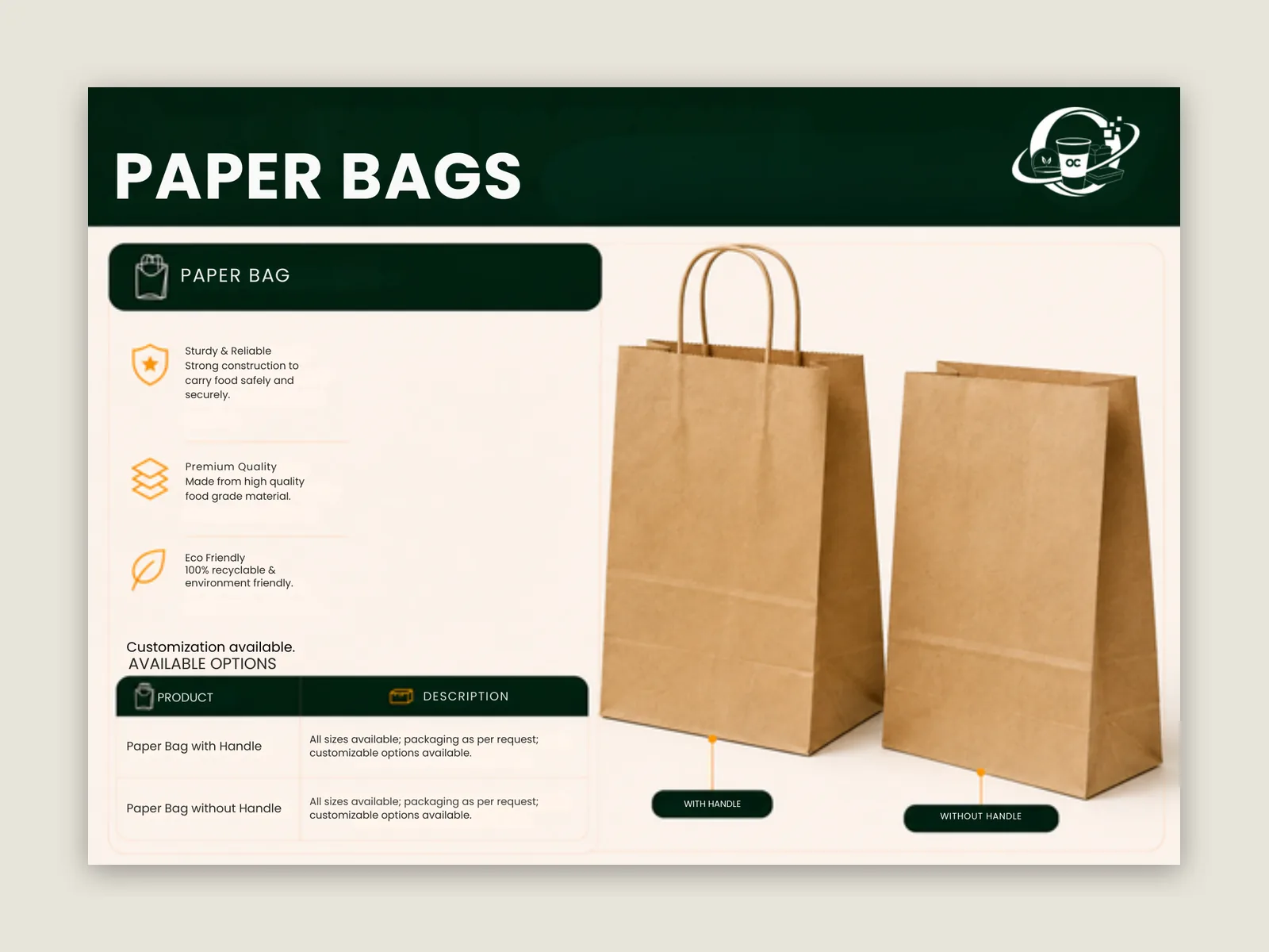 Orbital Cupps: Paper bags page