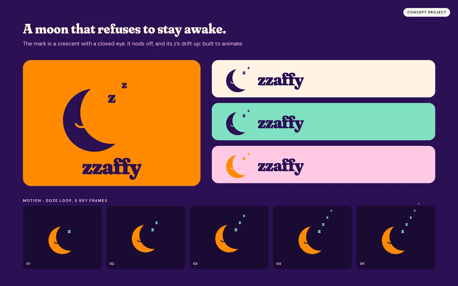 Zzaffy concept: brand book & guidelines, image 1 of 3